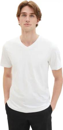 Tom Tailor Herren T-Shirt V-NECK im Doppelpack - Regular Fit