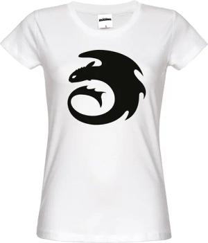 Dragons, Drachenzähmen leicht gemacht Symbol Damen T-Shirt weiss