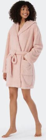 Morgenmantel Teddy-Fleece Comfort-Fit rosé - Essentials M
