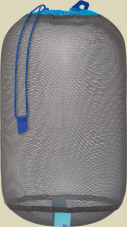 Mesh Stuff Sack 8L grau - beluga (blue atoll top)