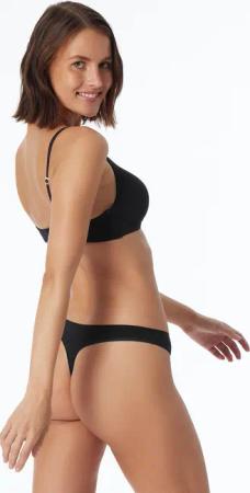 String 2er-Pack Organic Cotton schwarz - 95/5 36