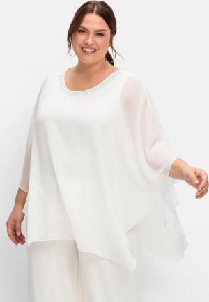 Sheego Tunika in 2-in-1-Optik, offwhite, Gr.46