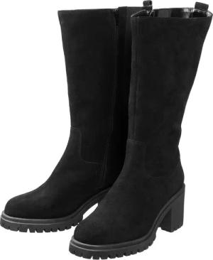 Sheego Weitschaftstiefel mit stark profilierter Sohle, schwarz, Gr.42