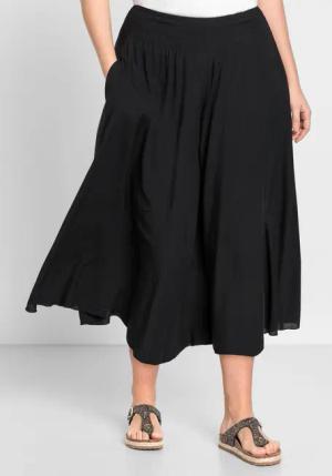 Sheego Hosenrock mit zwei Taschen, schwarz, Gr.42