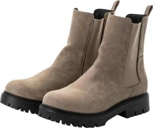 Sheego Chelsea-Boots aus Velourslederimitat, taupe, Gr.37