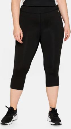 Sheego Sporthose mit Innentasche, in Caprilänge, schwarz, Gr.46