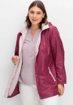 Sheego Funktionsjacke mit Kontrastpartien, fuchsia, Gr.40