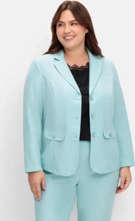 Sheego Blazer in klassischer Form, mint, Gr.46