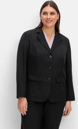 Sheego Blazer in klassischer Form, schwarz, Gr.52
