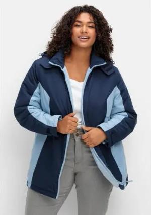 Funktions-Winterjacke mit Kontrastdetails, bleu-marine, Gr.52
