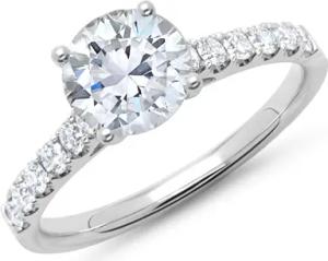 Ring 585er Weißgold mit Diamanten