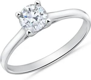 585er Weißgold Verlobungsring mit Diamant