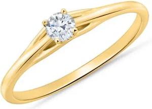 585er Gold Verlobungsring mit Diamant