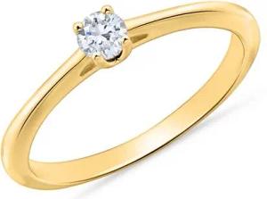 Diamantbesetzter Verlobungsring aus 14K Gold