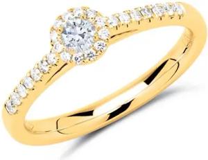 Ring 585er Gold mit Diamanten