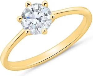 Diamantring aus 14-karätigem Gold