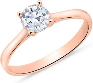 Verlobungsring aus 750er Roségold mit Brillant