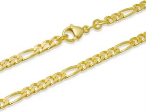 585er Goldarmband: Figaroarmband Gold 18,7cm