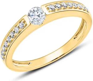 Diamantbesetzter Ring aus 14-karätigem Gold