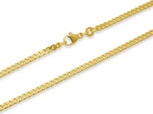 333er Goldkette: Panzerkette Gold 45cm