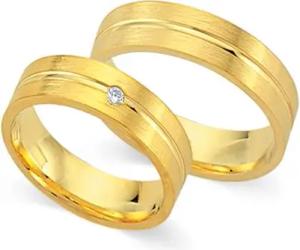 Eheringe 585er Gelbgold mit Brillant