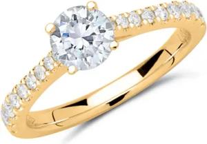 750er Gold Verlobungsring mit Diamanten