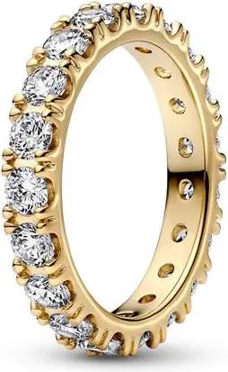 Eternity Ring für Damen, goldfarben mit Zirkonia