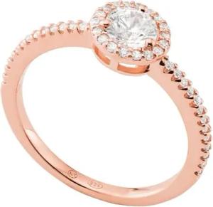 Damenring aus 925er Silber mit Zirkonia, IP Rosé