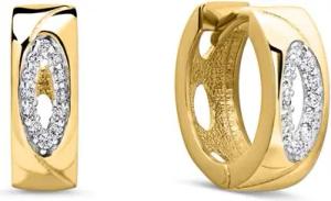 Creolen für Damen aus 333er Gold mit Zirkonia
