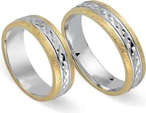 Trauringe 585er Gelb- Weissgold