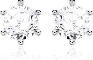 Diamant Ohrstecker für Damen aus 14K Weißgold