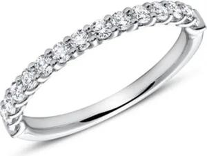 750er Weißgold Eternity Ring 15 Diamanten