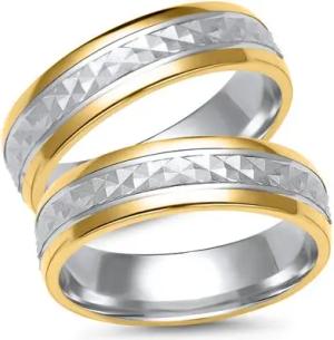 Eheringe 333er Gelb- Weissgold