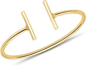 Stäbchen-Ring für Damen aus 375er Gold