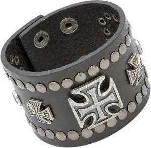 Stylisches Lederarmband im Kreuz-Design