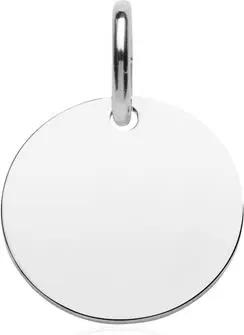 Kreis Anhänger aus Sterlingsilber, gravierbar