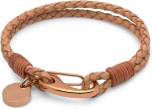 Lederarmband mit Verschluss aus Edelstahl