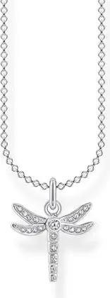Kette Libelle für Damen aus 925er Silber mit Zirkonia