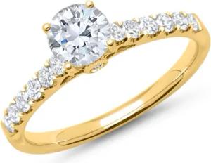 750er Gold Verlobungsring mit Diamanten