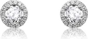Damen-Ohrstecker aus 585er Weißgold mit Diamanten