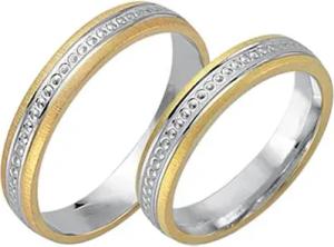 Trauringe 750er Gelb- Weissgold