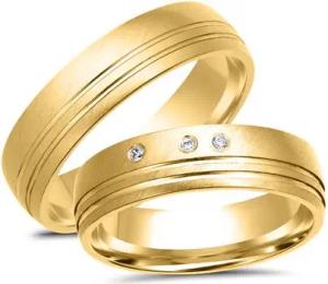 Eheringe 750er Gelbgold 3 Brillanten