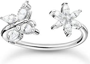 Offen gestalteter Ring aus Silber
