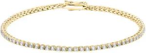 Tennisarmband aus Gold mit lab grown Diamanten