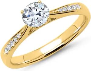 Ring 585er Gold mit Diamanten