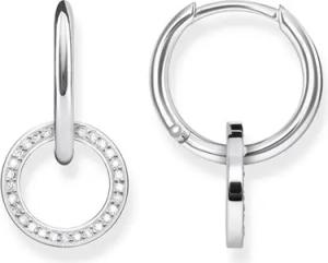 Creolen Kreis aus 925er Silber mit Zirkonia