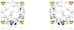 585er Gold Ohrstecker mit Diamanten