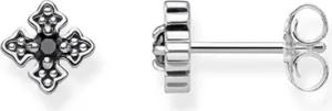 925er Silber Ohrstecker Royalty schwarz