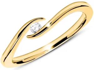 Verlobungsring aus 750er Gold mit Diamant 0,05 ct.