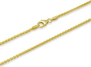 333er Goldkette: Zopfkette Gold 50cm